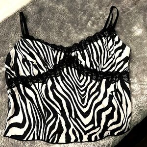 Zebra Cami Top